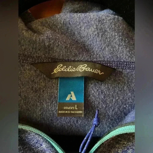 Eddie Bauer Women’s Large Zip Up Sweatshirt Hoodie - Picture 4 of 6